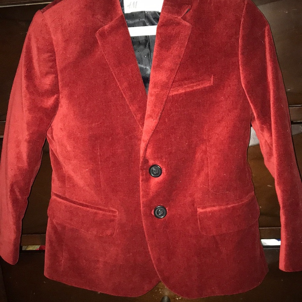 Velvet Red Blazer ( Toddler 2/3yr)
